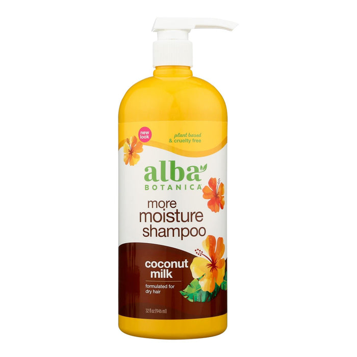 Alba Botanica - Hawaiian Shampoo - Drink It Up Coconut Milk - 32 Fl Oz Biskets Pantry 