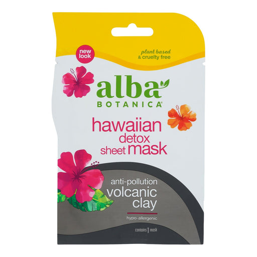 Alba Botanica - Hawaiian Sheet Mask - Detox - Case Of 8 - 1 Count Biskets Pantry 