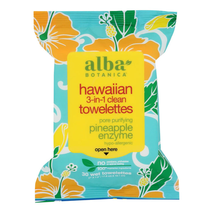 Alba Botanica - Hawaiian Towelettes 3in1 - 1 Each 1-25 Ct Biskets Pantry 