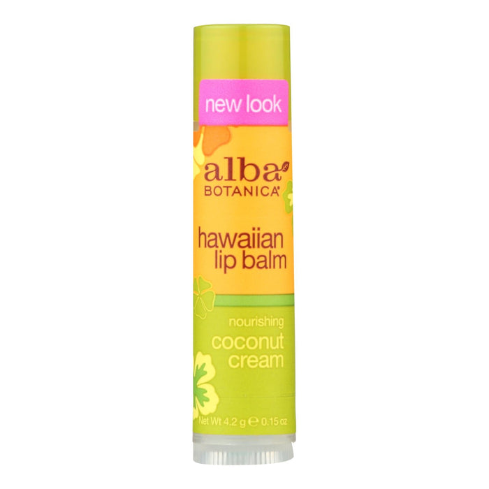 Alba Botanica - Lip Balm - Coconut Cream - Case Of 24 - .15 Oz Biskets Pantry 