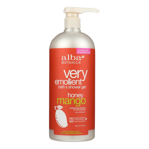 Alba Botanica - Very Emollient Bath And Shower Gel - Honey Mango - 32 Fl Oz Biskets Pantry 