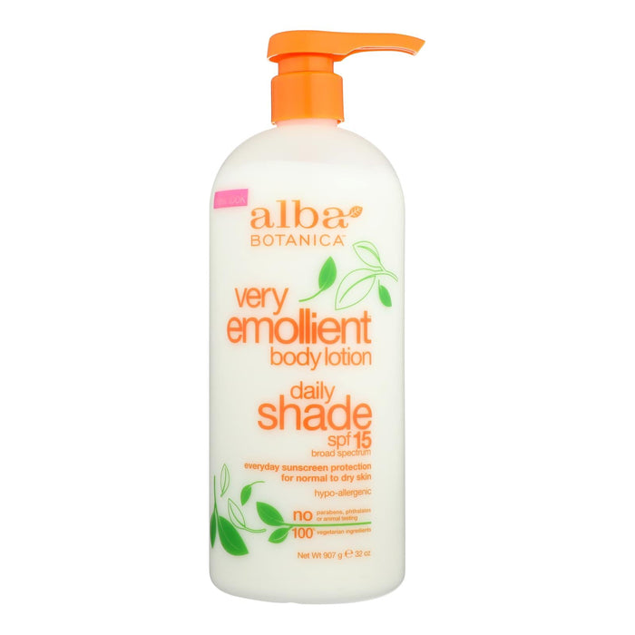 Alba Botanica - Very Emollient Natural Body Lotion Spf 15 - 32 Fl Oz Biskets Pantry 