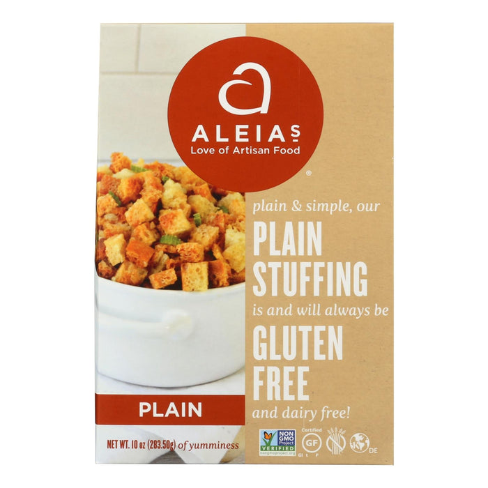 Aleia's - Gluten Free Stuffing Mix - Plain - Case Of 6 - 10 Oz Biskets Pantry 