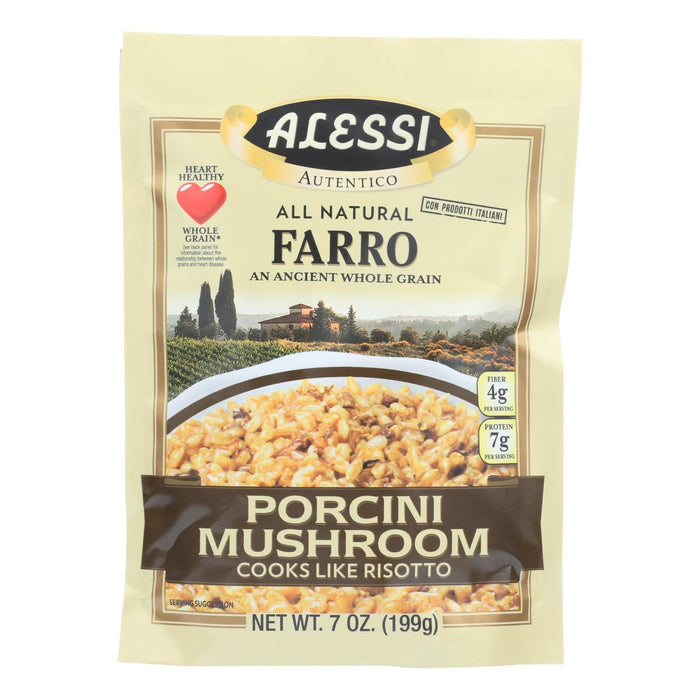 Alessi - Farro Porcini Mushroom - Case Of 6 - 7 Oz Biskets Pantry 