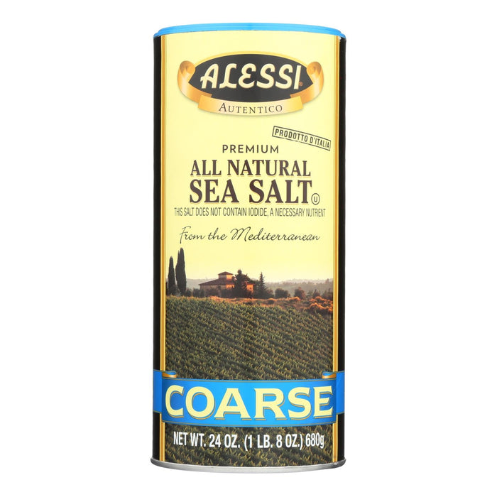 Alessi - Mediterranean Sea Salt - Coarse - Case Of 6 - 24 Oz. Biskets Pantry 