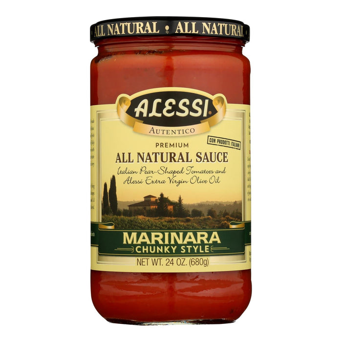 Alessi, Premium All Natural Marinara Sauce - Case Of 6 - 24 Oz Biskets Pantry 