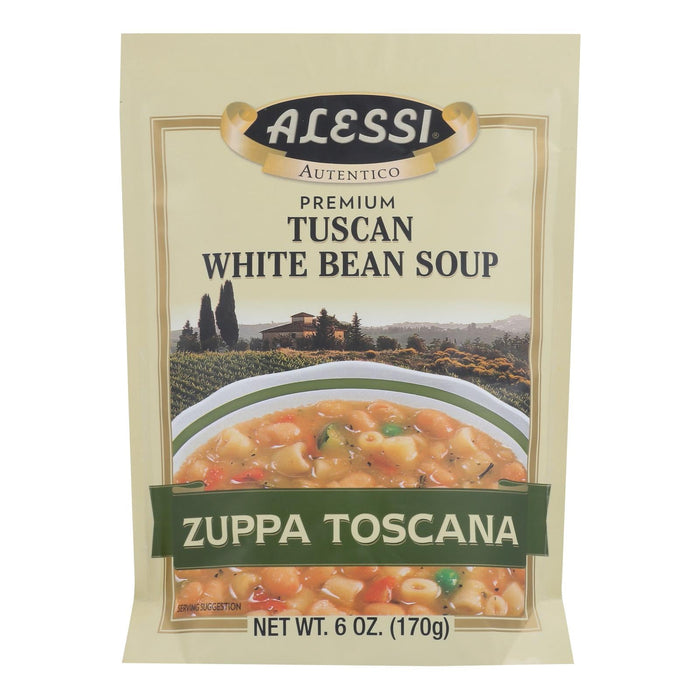 Alessi - Tuscan - White Bean Soup - Case Of 6 - 6 Oz. Biskets Pantry 