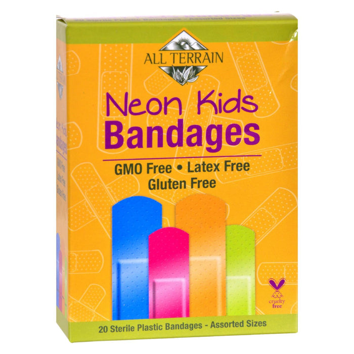 All Terrain - Bandages - Neon Kids - Assorted - 20 Count Biskets Pantry 