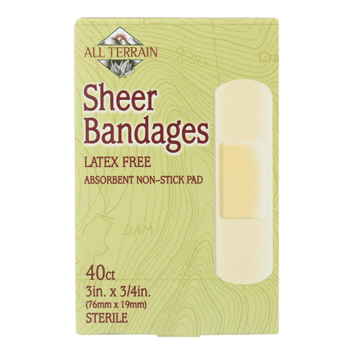 All Terrain - Bandages - Sheer - 3/4 In X 3 In - 40 Ct Biskets Pantry 