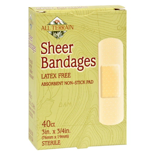 All Terrain - Bandages - Sheer - 3/4 In X 3 In - 40 Ct Biskets Pantry 