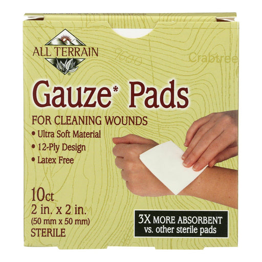 All Terrain - Gauze Pads Latex Free - 10 Pads Biskets Pantry 