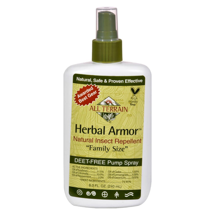 All Terrain - Herbal Armor Natural Insect Repellent Family Size - 8 Fl Oz Biskets Pantry 