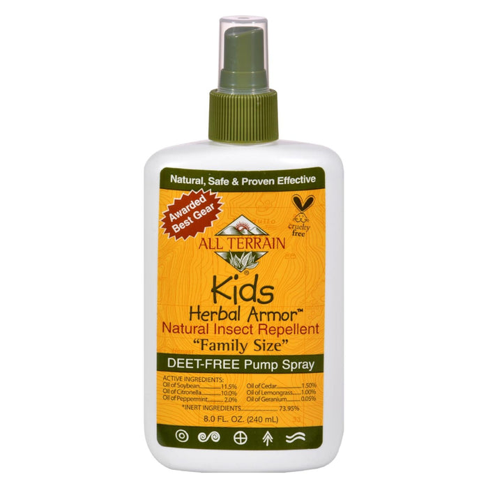 All Terrain - Herbal Armor Natural Insect Repellent - Kids - Family Sz - 8 Oz Biskets Pantry 