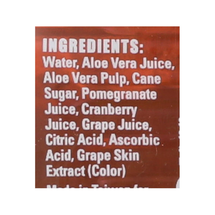 Alo Original Enrich Aloe Vera Juice Drink - Pomegranate And Cranberry - Case Of 12 - 16.9 Fl Oz. Biskets Pantry 