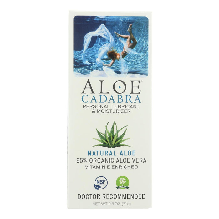 Aloe Cadabra Natural Organic Personal Lubricant - Natural Aloe Unscented - 2.5 Oz Biskets Pantry 