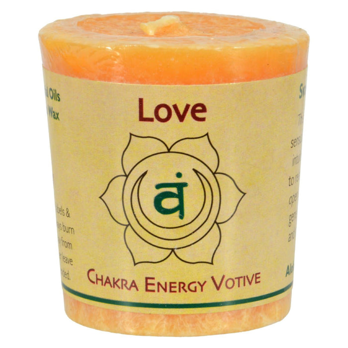 Aloha Bay - Chakra Votive Canlde - Love - Case Of 12 - 2 Oz Biskets Pantry 