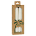 Aloha Bay - Palm Tapers - White - 4 Candles Biskets Pantry 