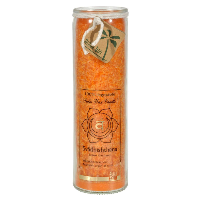 Aloha Bay - Unscented Chakra Jar Love Svadhishthana Orange - 1 Candle Biskets Pantry 