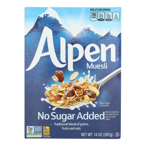 Alpen No Added Sugar Muesli Cereal - Case Of 12 - 14 Oz. Biskets Pantry 