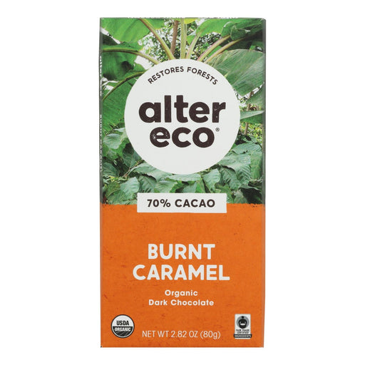 Alter Eco Americas Organic Chocolate Bar - Dark Salted Burnt Caramel - 2.82 Oz Bars - Case Of 12 Biskets Pantry 