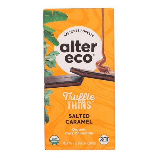 Alter Eco - Trfl Thin Salt Caramel - Case Of 12-2.96 Oz Biskets Pantry 