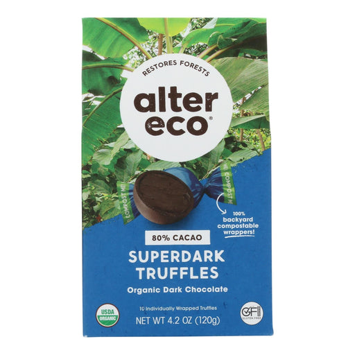 Alter Eco - Truffle Spr Dark Chocolate - Case Of 8 - 4.2 Oz Biskets Pantry 