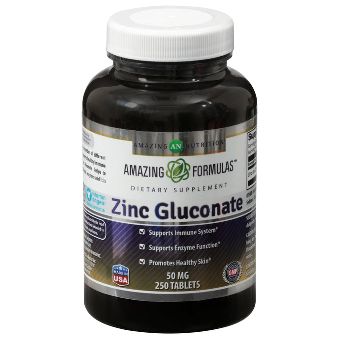 Amazing Formulas - Zinc Gluconate 50 Mg - 1 Each 1-250 Ct Biskets Pantry 