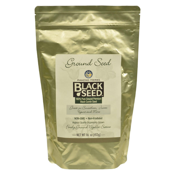 Amazing Herbs - Black Seed Ground Seed - 16 Oz Biskets Pantry 