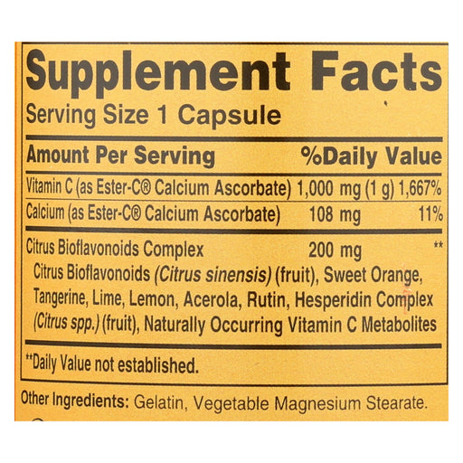 American Health - Ester-c With Citrus Bioflavonoids - 1000 Mg - 90 Capsules Biskets Pantry 