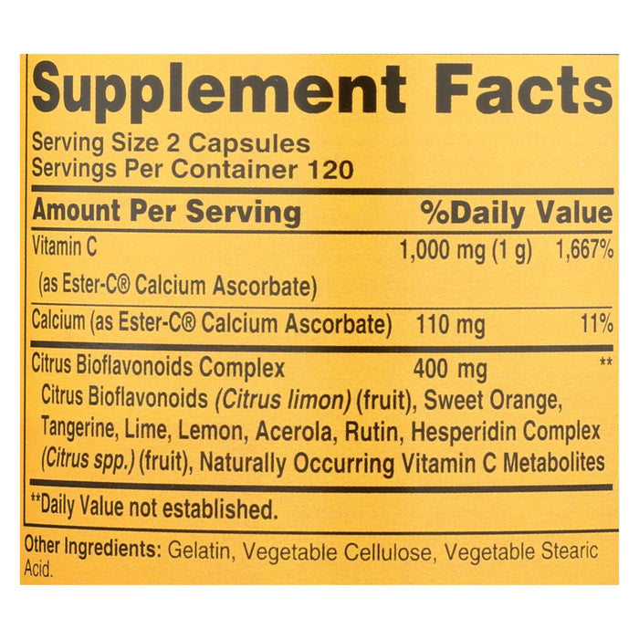 American Health - Ester-c With Citrus Bioflavonoids - 500 Mg - 240 Capsules Biskets Pantry 