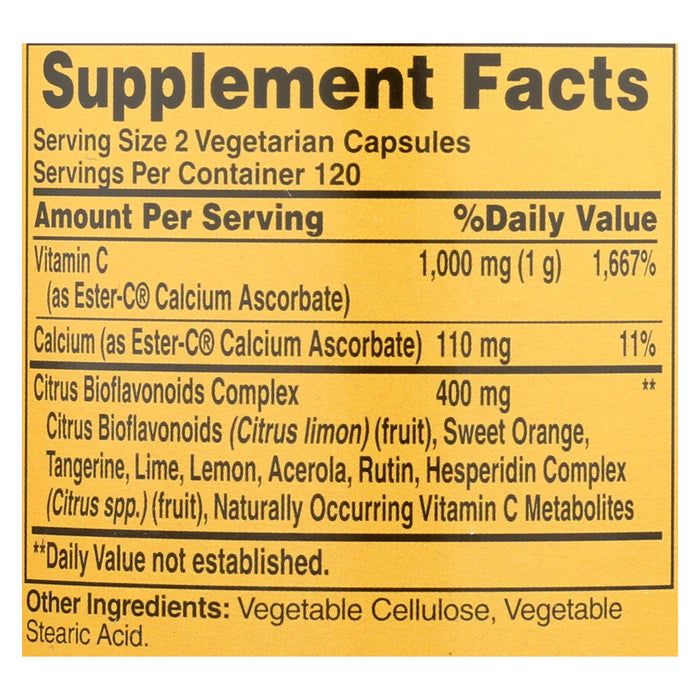 American Health - Ester-c With Citrus Bioflavonoids - 500 Mg - 240 Vegetarian Capsules Biskets Pantry 