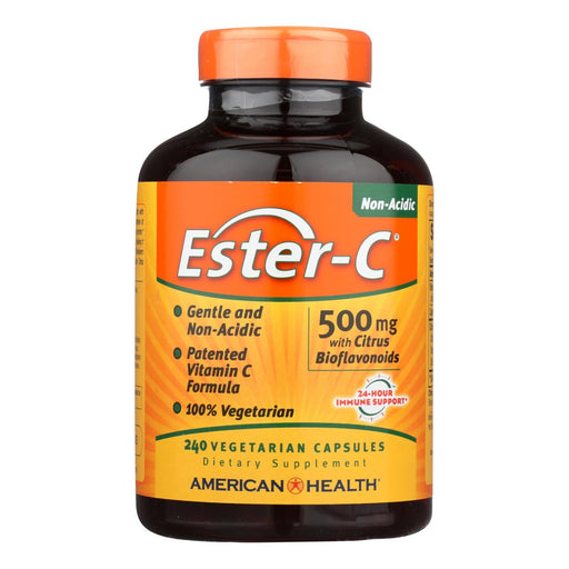American Health - Ester-c With Citrus Bioflavonoids - 500 Mg - 240 Vegetarian Capsules Biskets Pantry 