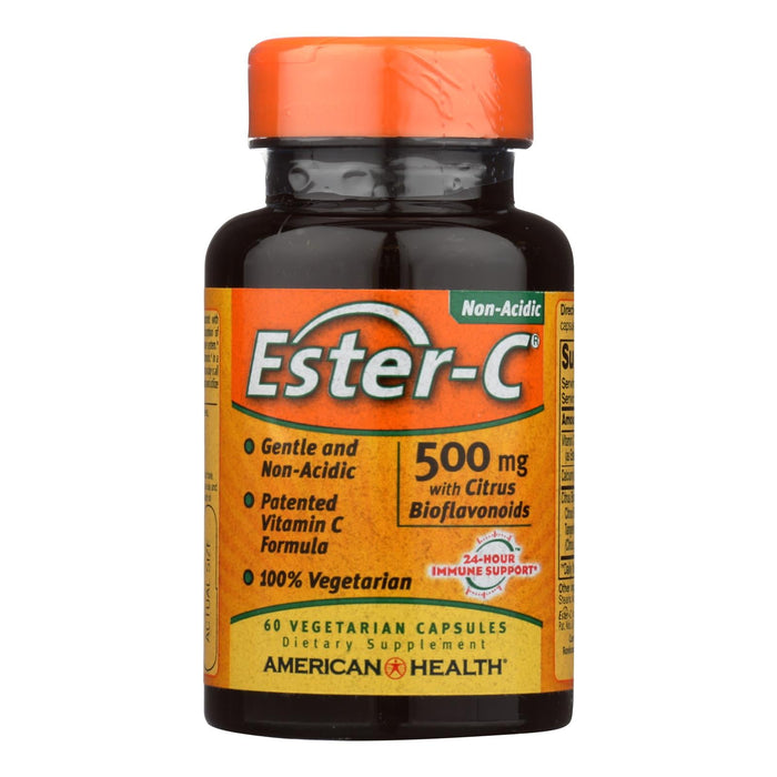 American Health - Ester-c With Citrus Bioflavonoids - 500 Mg - 60 Vegetarian Capsules Biskets Pantry 