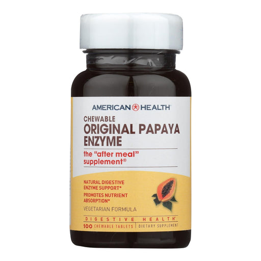 American Health - Original Papaya Enzyme - 100 Tablets Biskets Pantry 