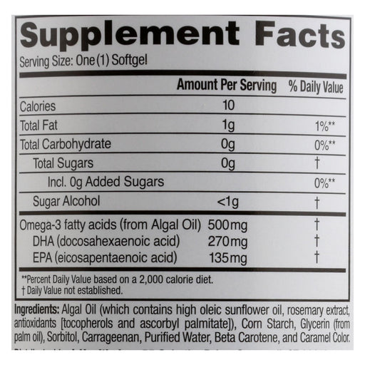 Amerifit Nutrition Ovega-3 - 500 Mg - 60 Vegetarian Softgels Biskets Pantry 