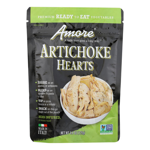 Amore Artichoke Hearts - Case Of 10 - 4.4 Oz Biskets Pantry 