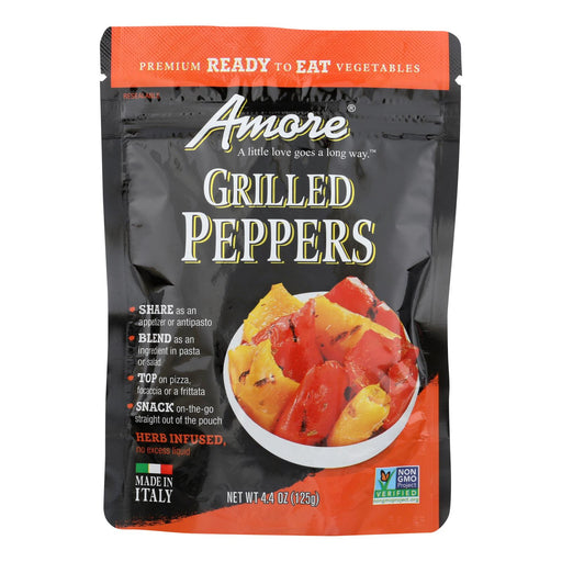 Amore Grilled Peppers - Case Of 10 - 4.4 Oz Biskets Pantry 