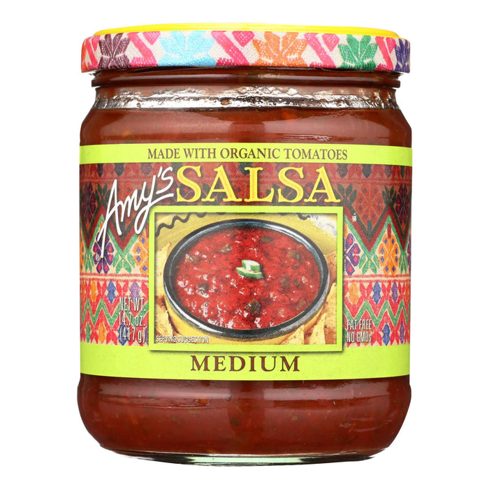 Amy's - Medium Salsa - Made With Organic Ingredients - Case Of 6 - 14.7 Oz Biskets Pantry 