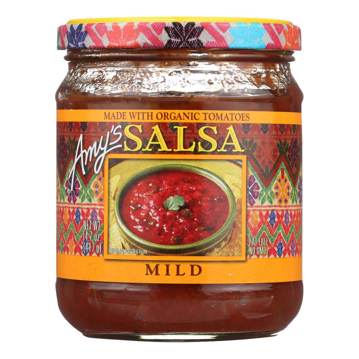 Amy's - Mild Salsa - Made With Organic Ingredients - Case Of 6 - 14.7 Oz Biskets Pantry 