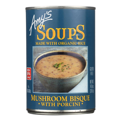 Amy's - Mushroom Bisque With Porcini - Case Of 12 - 14 Oz Biskets Pantry 