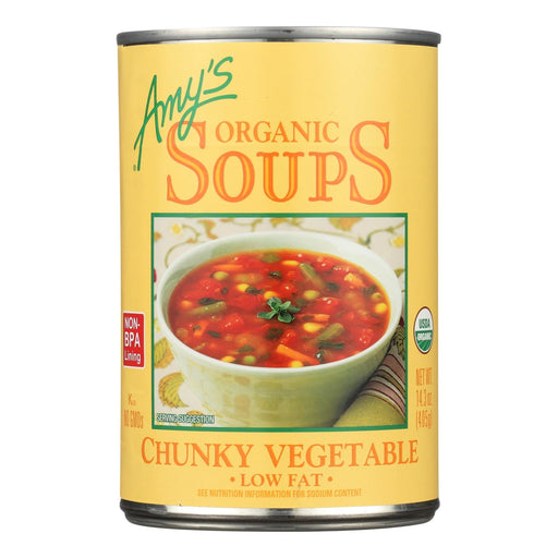 Amy's - Organic Chunky Vegetable Soup - Case Of 12 - 14.3 Oz Biskets Pantry 