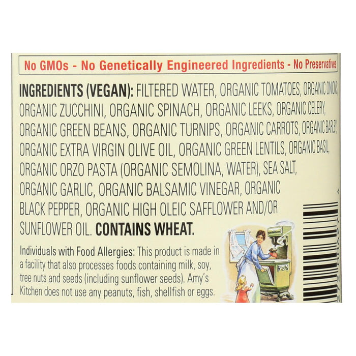 Amy's - Organic Hearty Vegetable Minestrone Soup - Case Of 12 - 14.1 Oz Biskets Pantry 