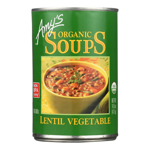 Amy's - Organic Lentil Vegetable Soup - Case Of 12 - 14.5 Oz Biskets Pantry 