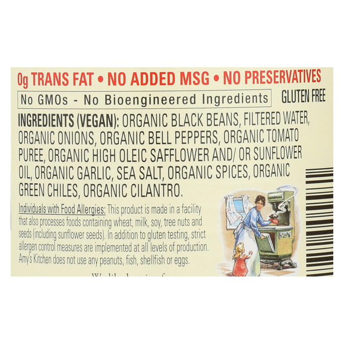 Amy's - Organic Light In Sodium Refried Black Beans - Case Of 12 - 15.4 Oz. Biskets Pantry 