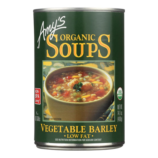 Amy's - Organic Low Fat Vegetable Barley Soup - Case Of 12 - 14.1 Oz Biskets Pantry 