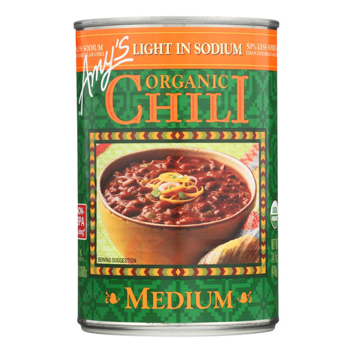 Amy's - Organic Low Sodium Medium Chili - Case Of 12 - 14.7 Oz Biskets Pantry 