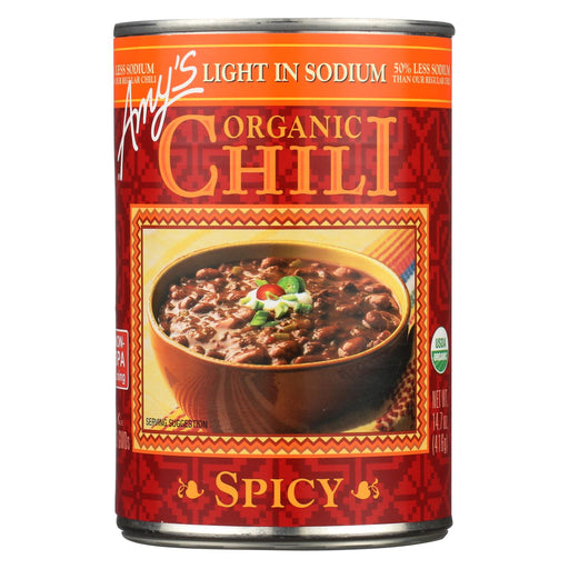 Amy's - Organic Low Sodium Spicy Chili - Case Of 12 - 14.7 Oz Biskets Pantry 