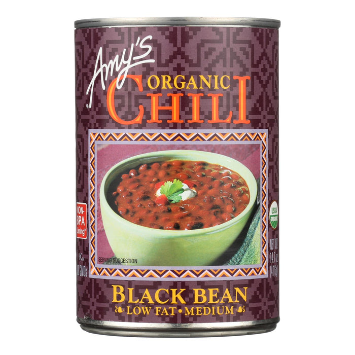 Amy's - Organic Medium Black Bean Chili - Case Of 12 - 14.7 Oz Biskets Pantry 