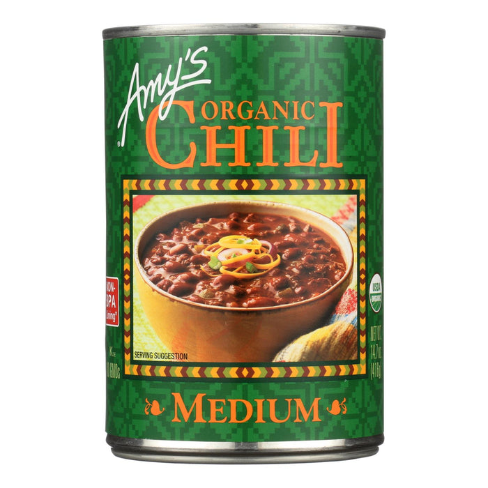 Amy's - Organic Medium Chili - Case Of 12 - 14.7 Oz Biskets Pantry 