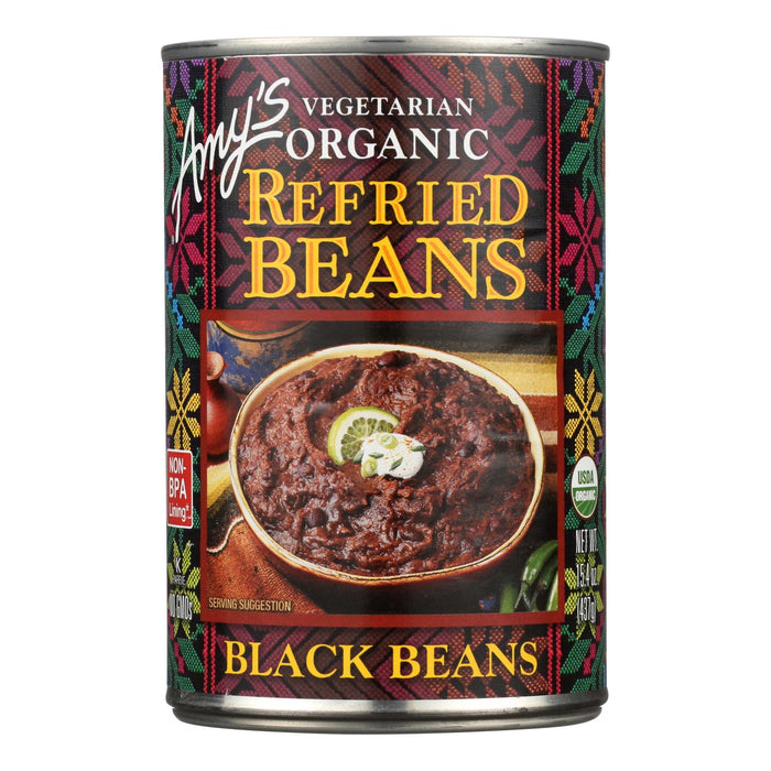 Amy's - Organic Refried Black Beans - Case Of 12 - 15.4 Oz. Biskets Pantry 